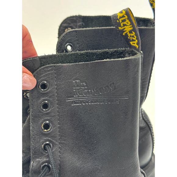 RARE 90s Dr. Martens Made In England 10-Eye Lace Up Boots Size Size 6 Women - Picture 5 of 10